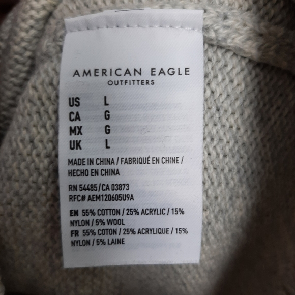AMERICAN EAGLE OUTFITTERS Wool MEN'S Sweater - Picture 5 of 5